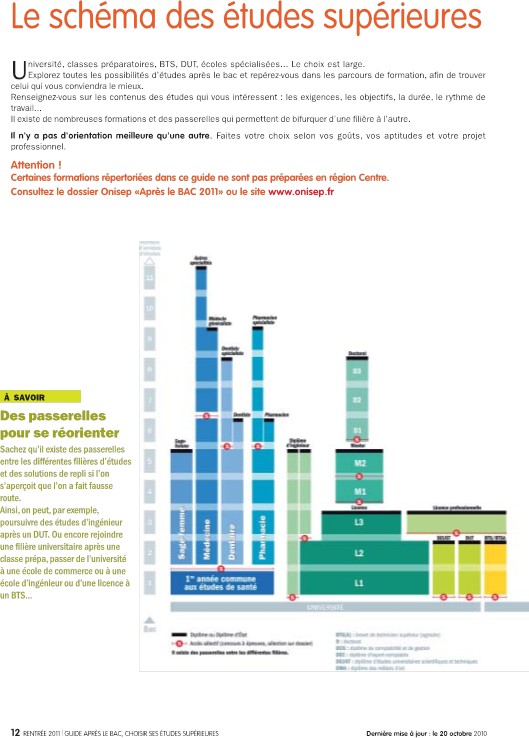 Le schéma des études supérieures